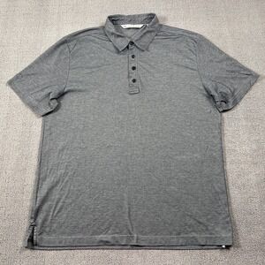 Travis Mathew Polo Shirt Adult Extra Large Gray Short Sleeve Golfing Casual Mens